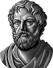 Sagesse Esquisse du buste de Socrate en noir et blanc