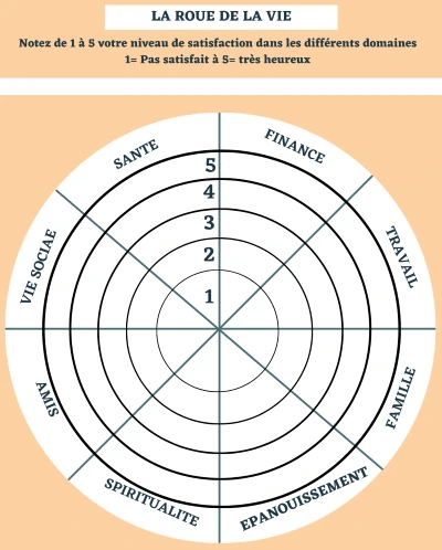 Chapitre 4 - La maturité : sagesse et épanouissement 2 Maturite La roue de la vie niveau de satisfaction sagessedutemps
