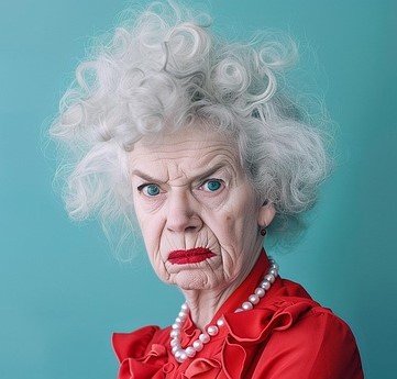 Cheveux blancs prejuges vieille femme