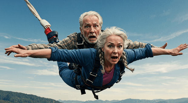 Peur de vieillir experience saut en parachute en duo