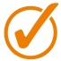 Bienvenue 37 Icone Check orange