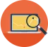 Bienvenue 7 Icone loupe business graphique