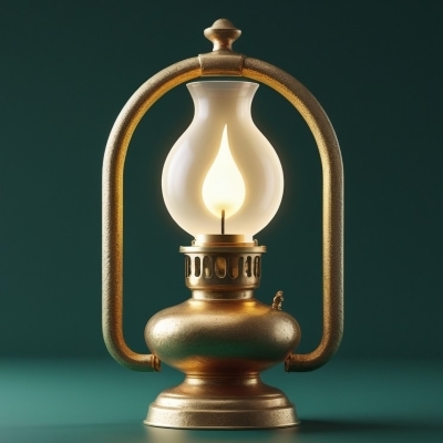 Identifier lampe à huile pour symboliser la clarté à une situation confuse