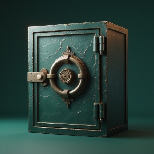 Sécuriser le savoir faire des seniors symbolisé par un coffre fort stylisé