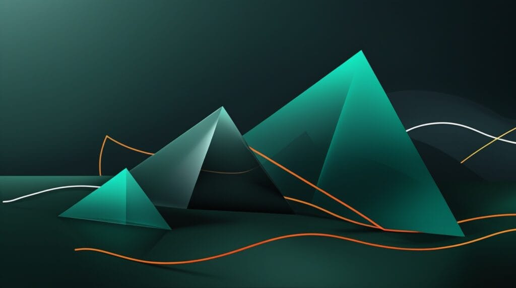 arrêter de s'inquiéter pour les autres pour se simplifier la vie symbolisé par 3 triangles instables