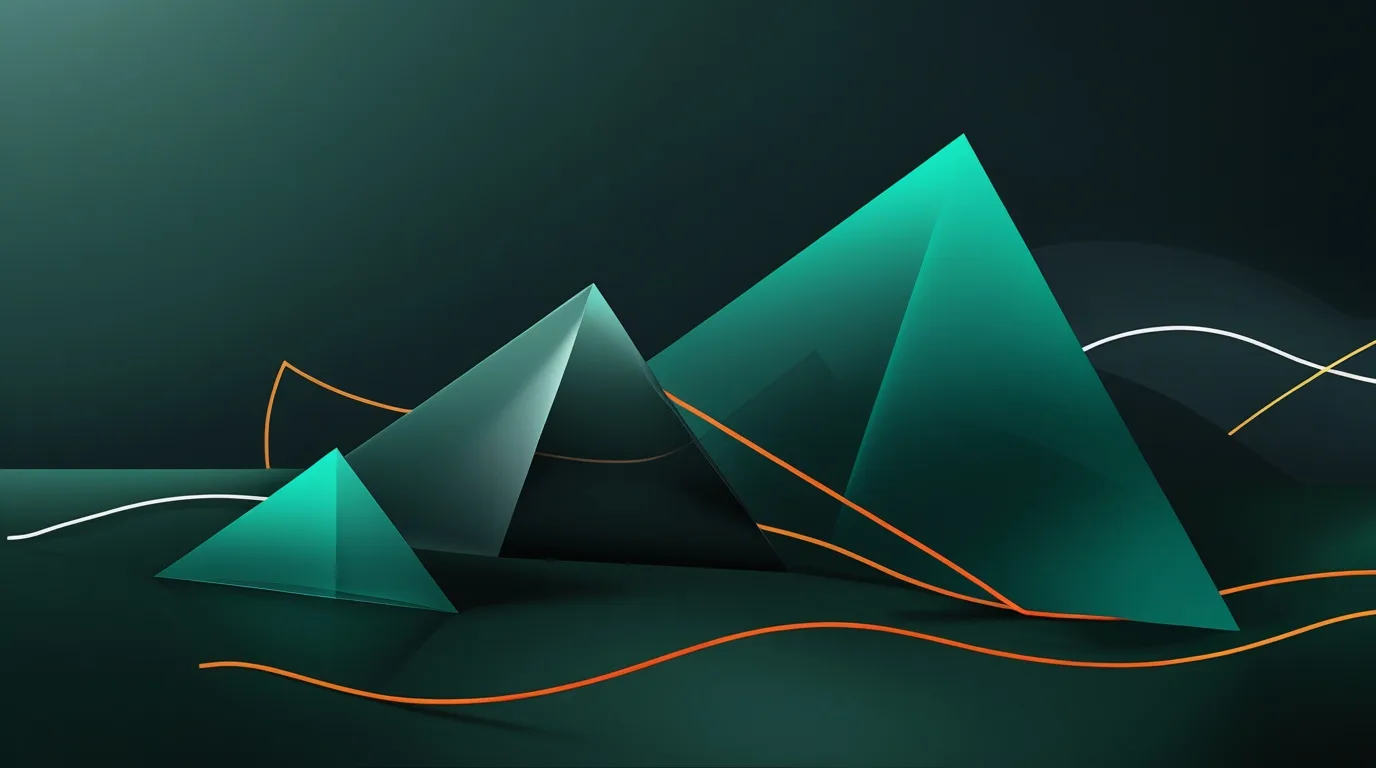 arrêter de s'inquiéter pour les autres pour se simplifier la vie symbolisé par 3 triangles instables