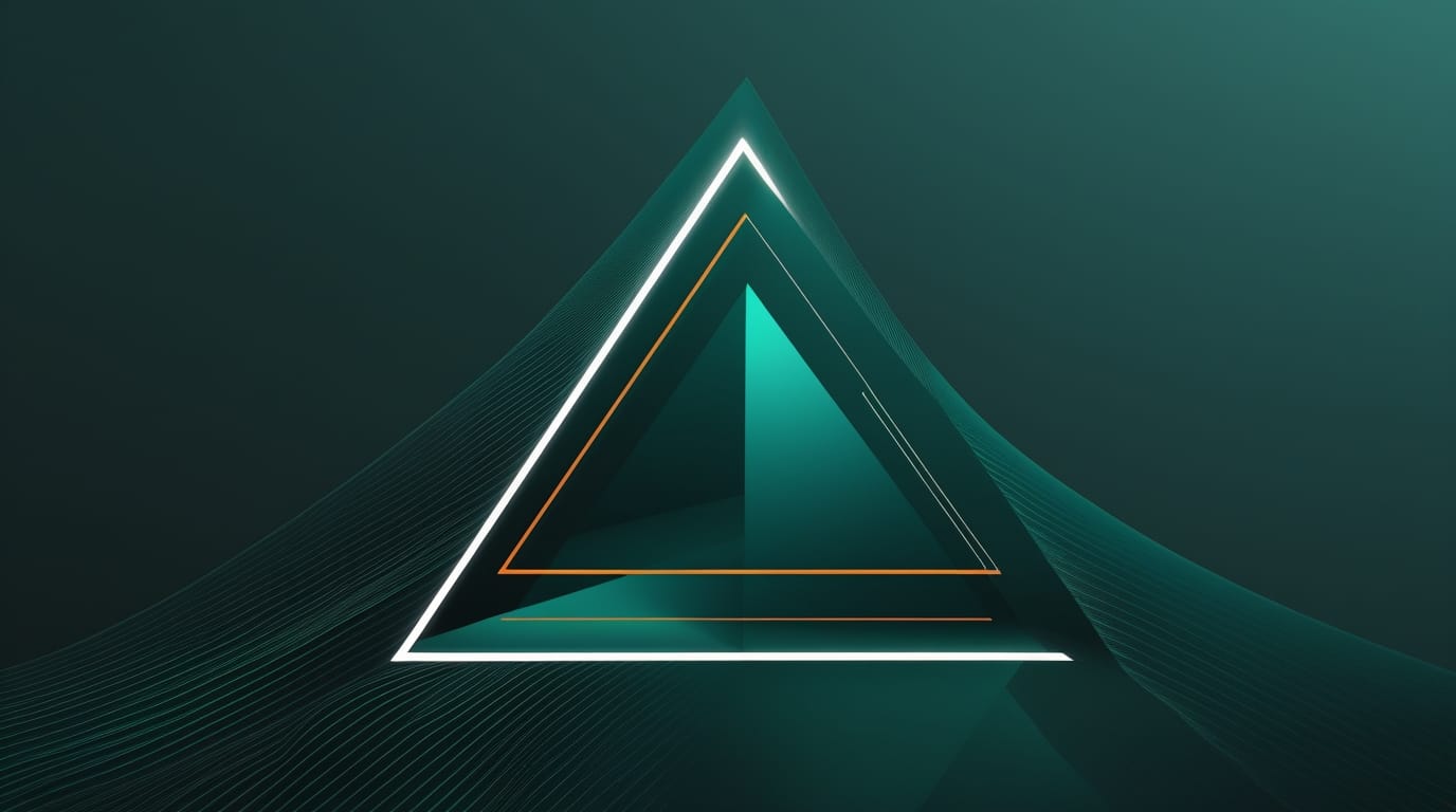 S'agesse symbole triangle avec plusieurs ligne symbolisant la construction du patrimoine d'expérience