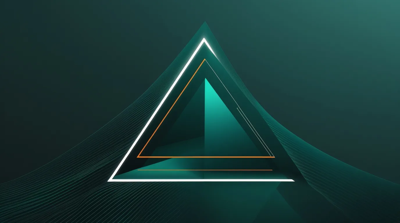 S'agesse symbole triangle avec plusieurs ligne symbolisant la construction du patrimoine d'expérience