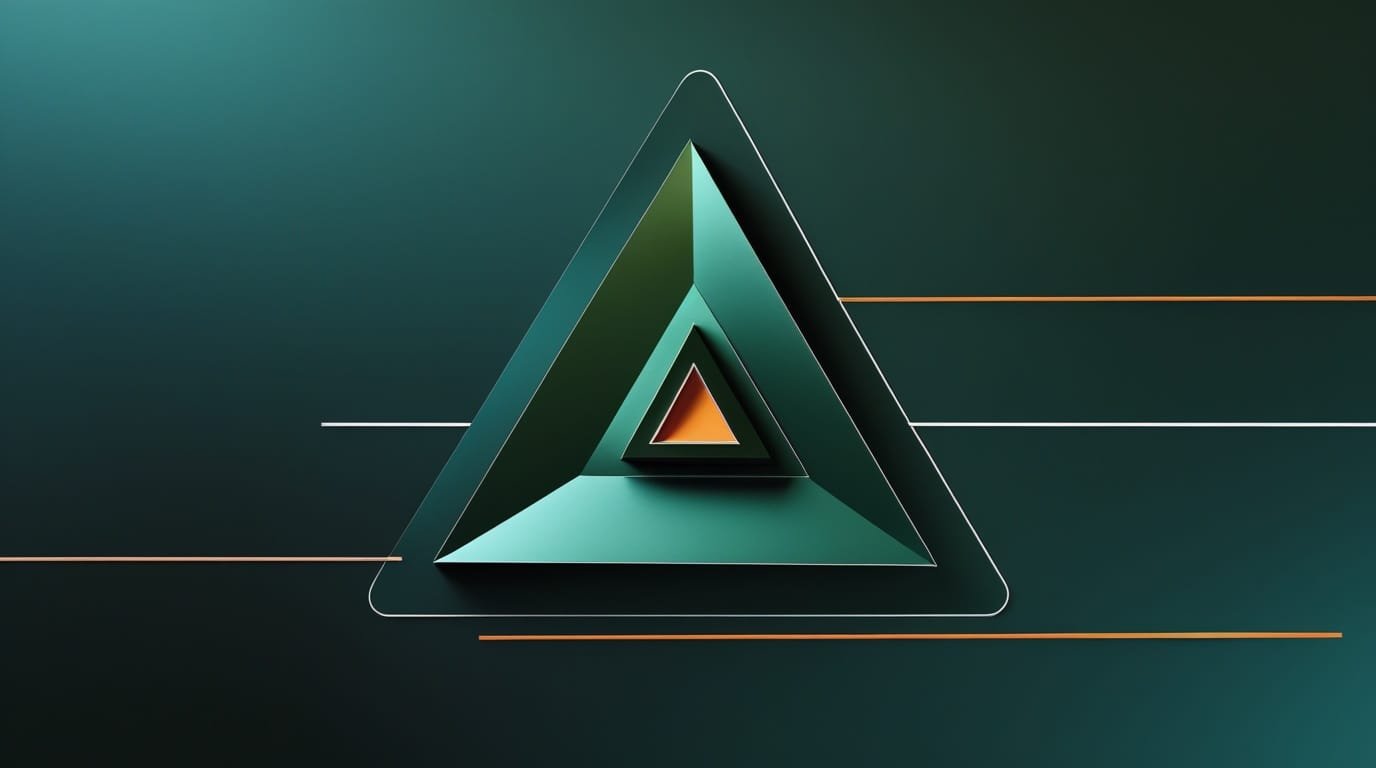 Transmission savoir en entreprise symbolisé par plusieurs triangles les uns dans les autres