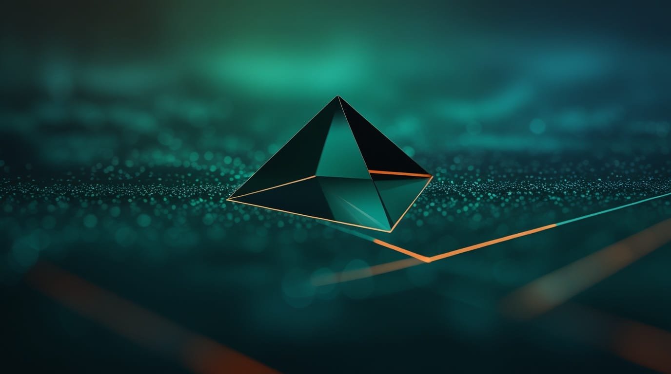 Thanatophobie peur de la mort expérience symbolisée par un triangle 3D noir