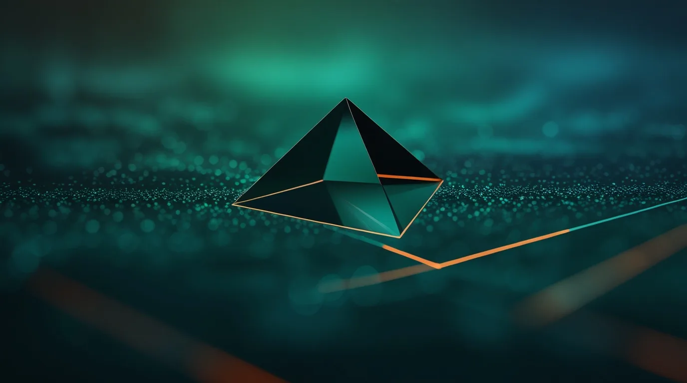Thanatophobie peur de la mort expérience symbolisée par un triangle 3D noir