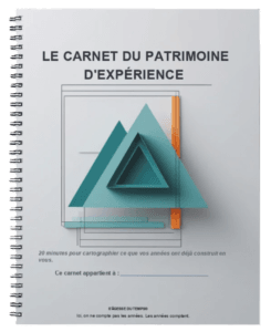 Bienvenue 1 carnet du patrimoine d'expérience. photo de couverture
