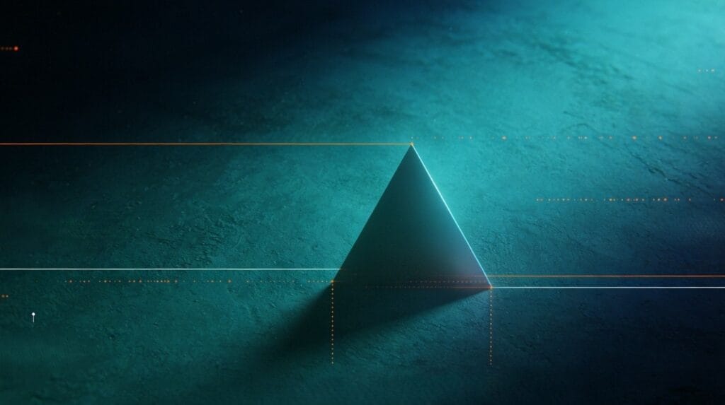 L'espérance : Semer l'espoir face à la perte de sens 16 espérance semer l'espoir symbolisé par un triangle sous une lumière de projecteur